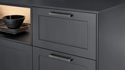 Modern fitted kitchen “SENSO 491”, high-quality materials, individual 3D planning
